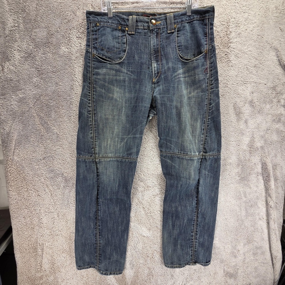 Vintage Levis Engineered Jeans Mens Blue Twisted Zip Fly Denim Fits 36x30